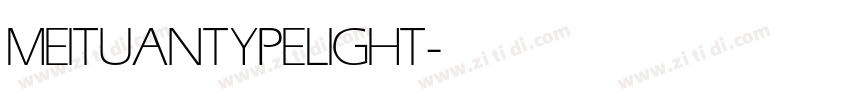 MEITUANTYPE LIGHT字体转换